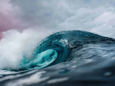 Wave crashing