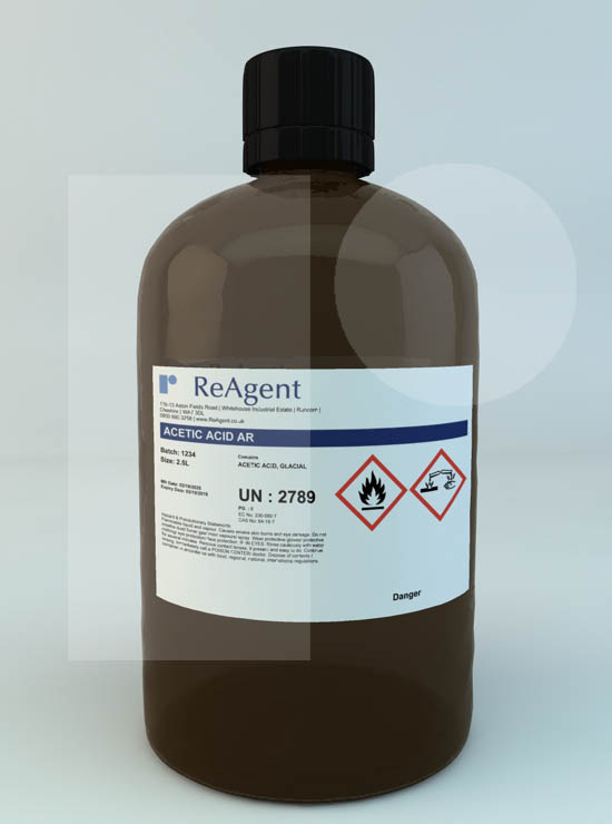 Ethanoic Acid Glacial General Use 2.5L packsize 2