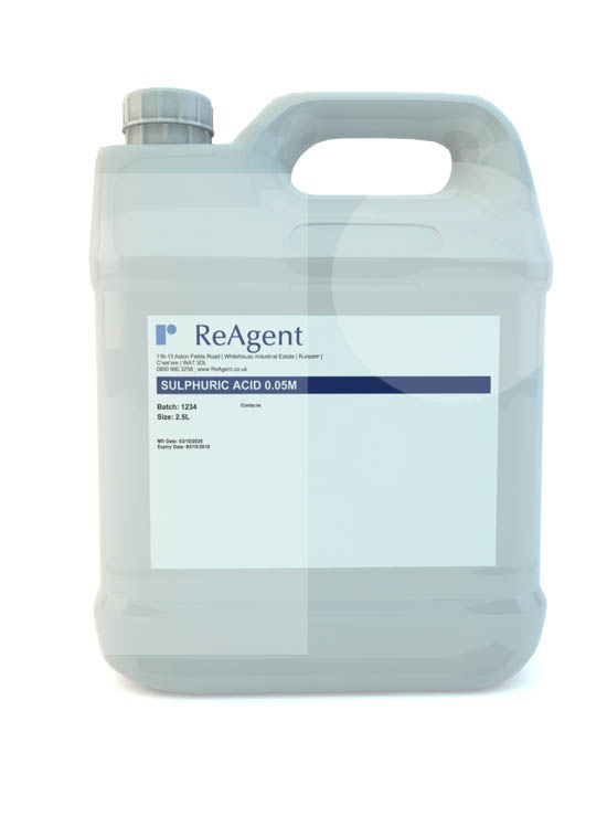 Sulphuric Acid 0.05M 0.1N 2.5L packsize