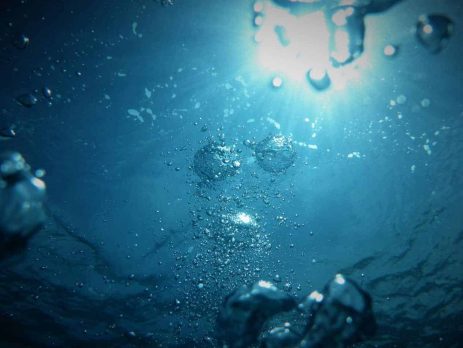 Bubbles under water