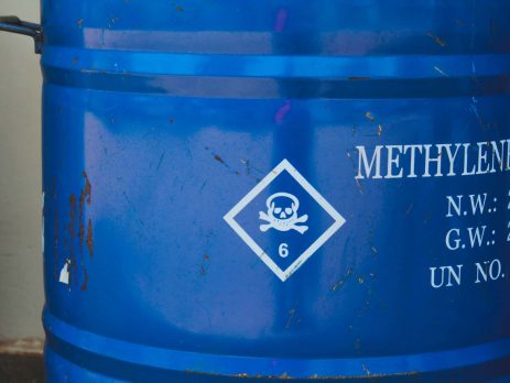 Barrel of methylene chloride