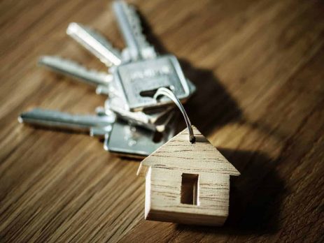 House keys on a desk