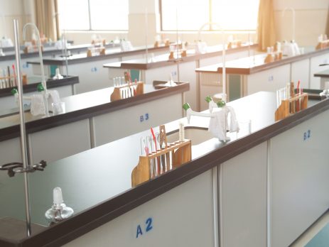 Empty school science lab