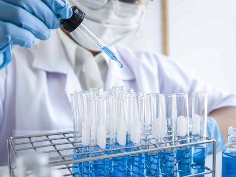 Female scientific researcher or doctor working in laboratory