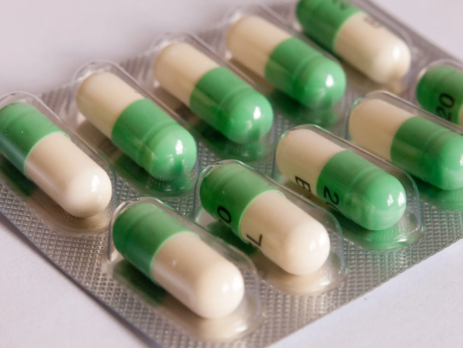 Green and white prozac pills