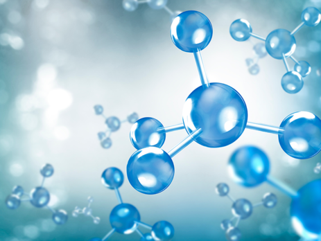 Illustration of atoms at a molecular level