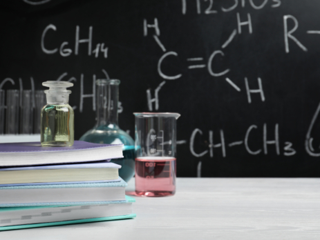 Chemistry classroom, where common chemistry misconceptions may start