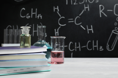 Chemistry classroom, where common chemistry misconceptions may start