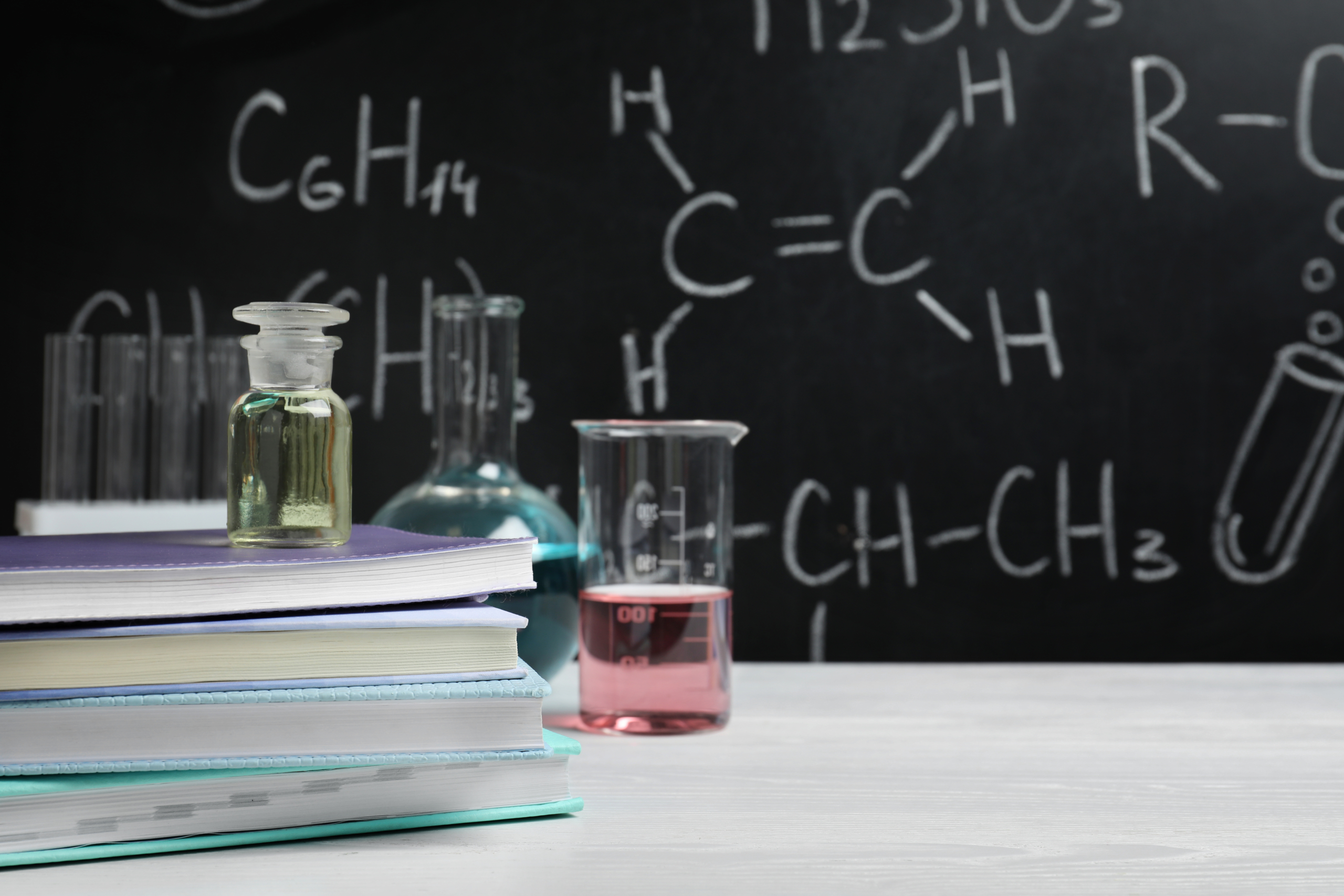 Chemistry classroom, where common chemistry misconceptions may start